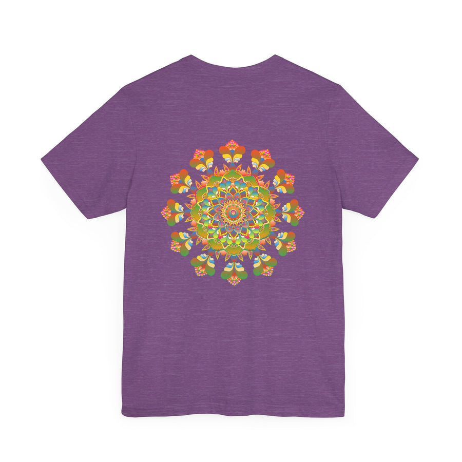 Woman doing yoga in Mandala Peace & Harmony T-Shirt