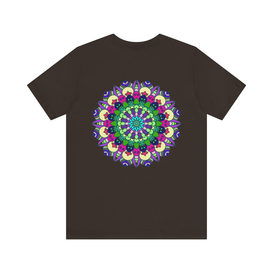 Beautiful mandala tee with intricate design promoting spiritual peace and harmony