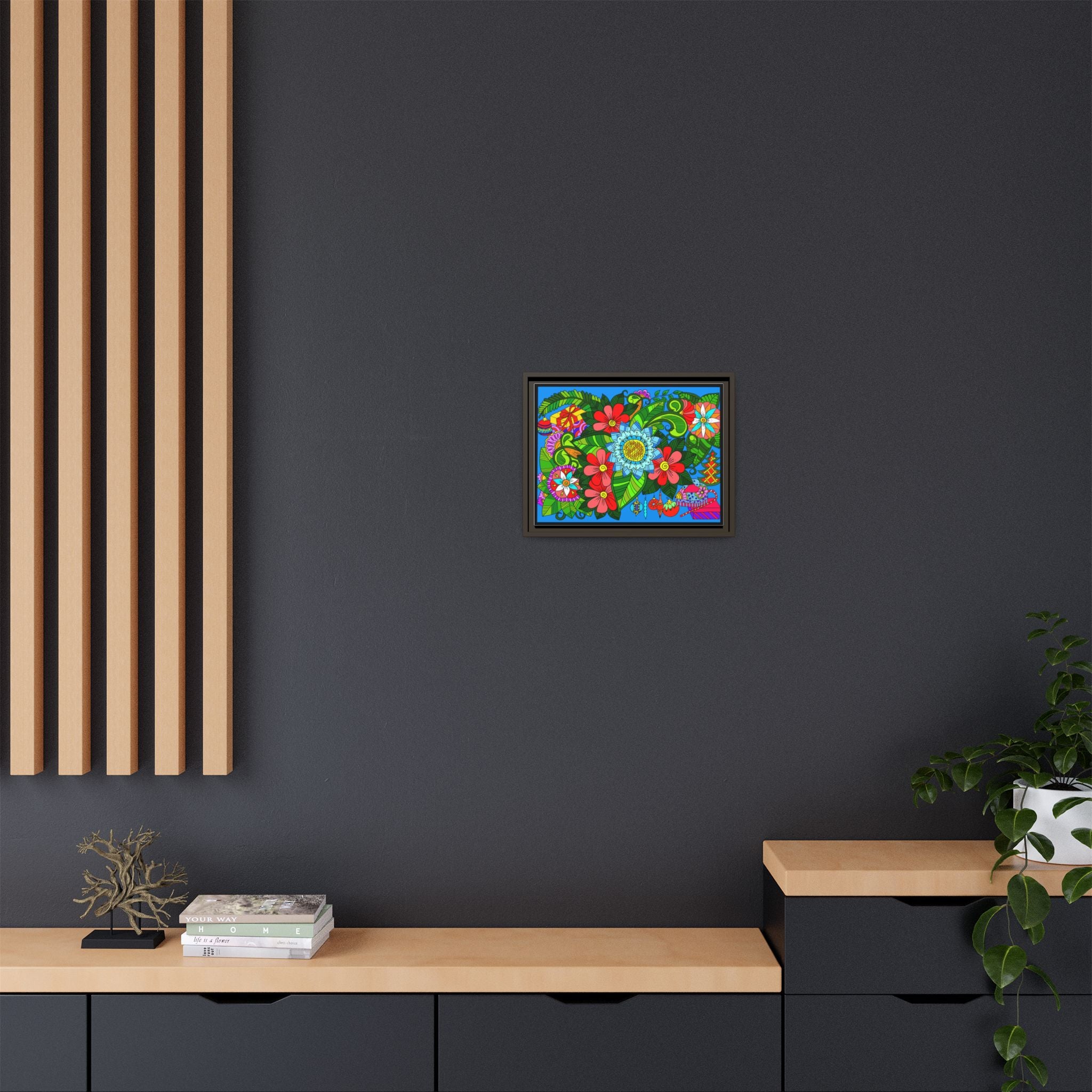 Floral Mandala Art Print With Lush Colors And Creative Energy