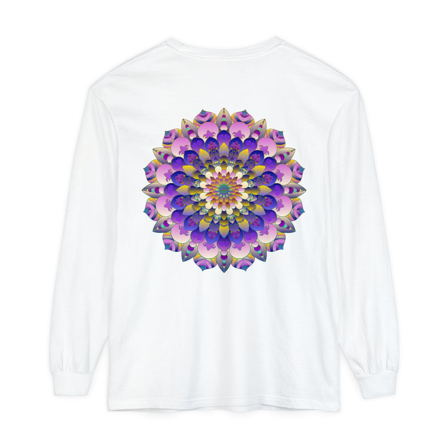 Colorful Mandala Long Sleeve T-Shirt - Psychedelic Art image 18