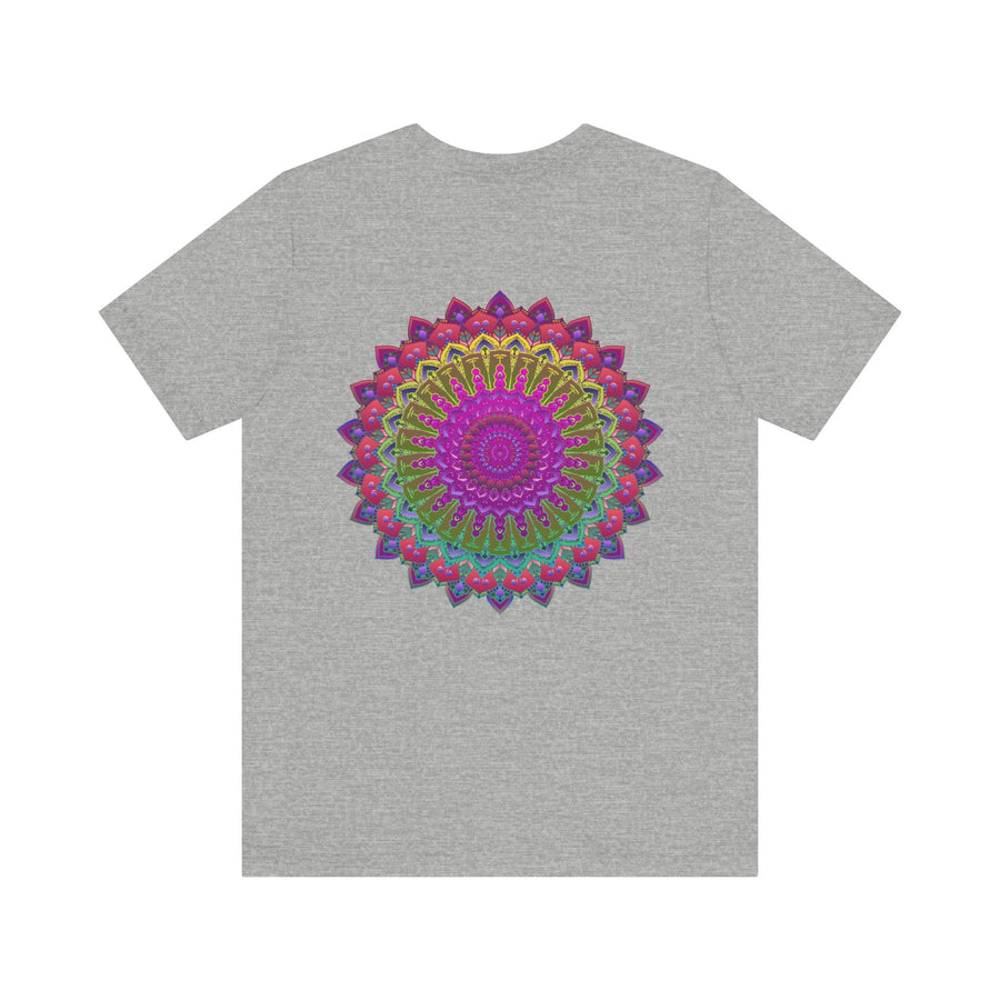 Stunning tee with a vibrant and spiritual mandala print