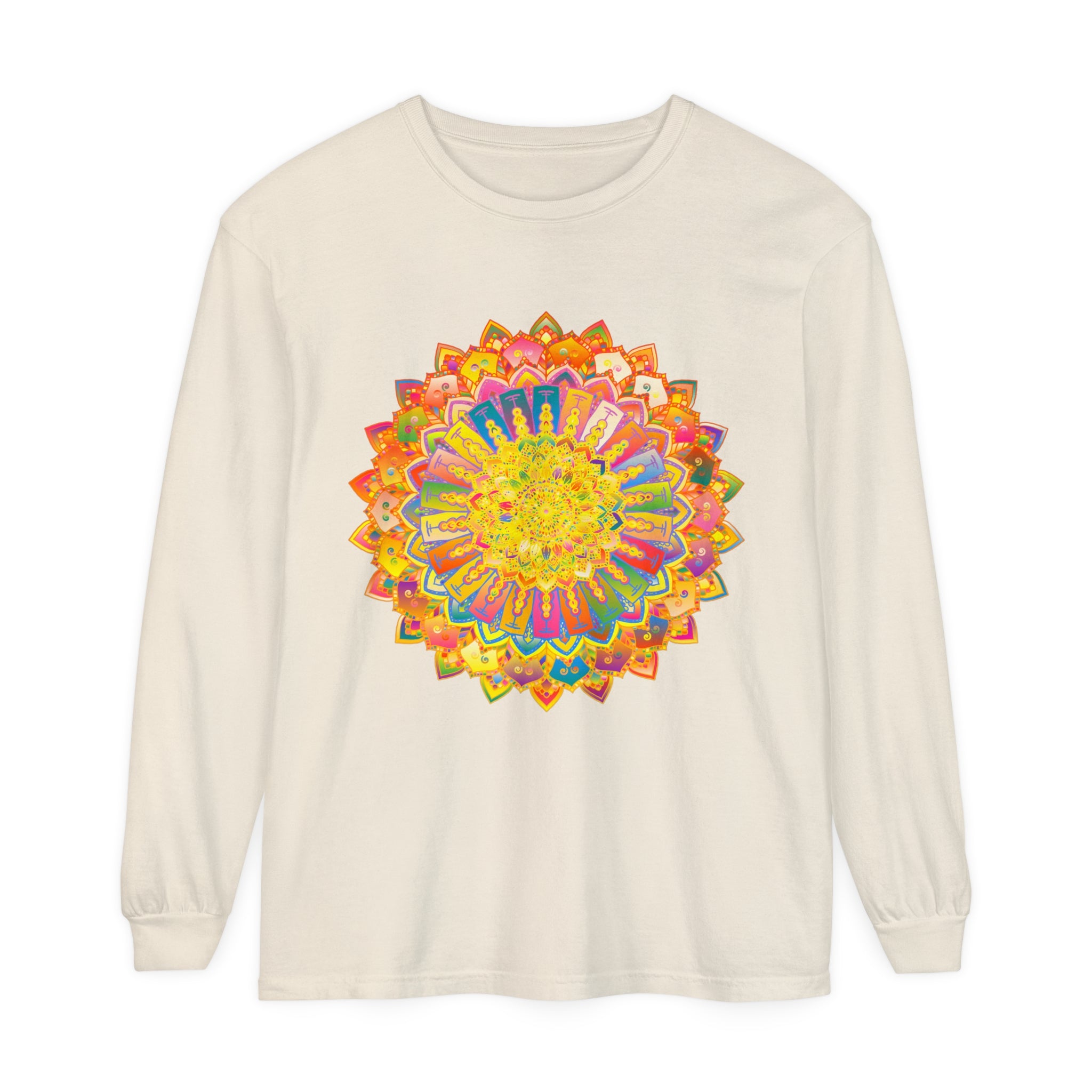 Intricate mandala design featuring intricate patterns and vibrant colors
