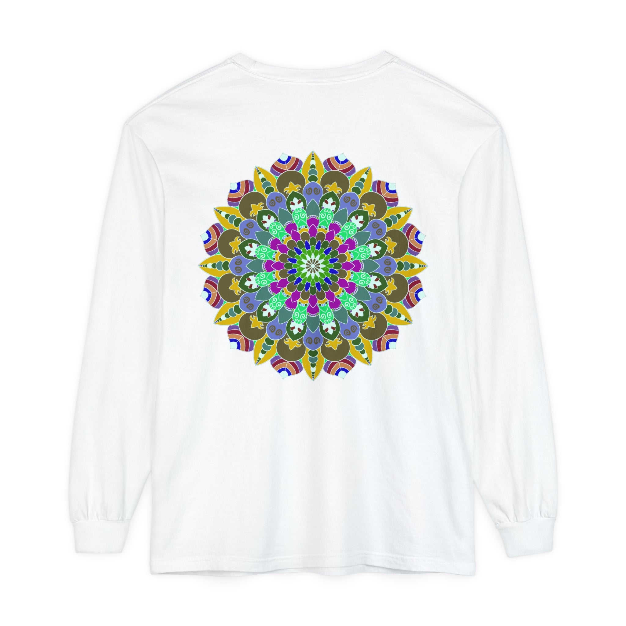 Colorful Mandala Long Sleeve T-Shirt - Spiritual Art 18