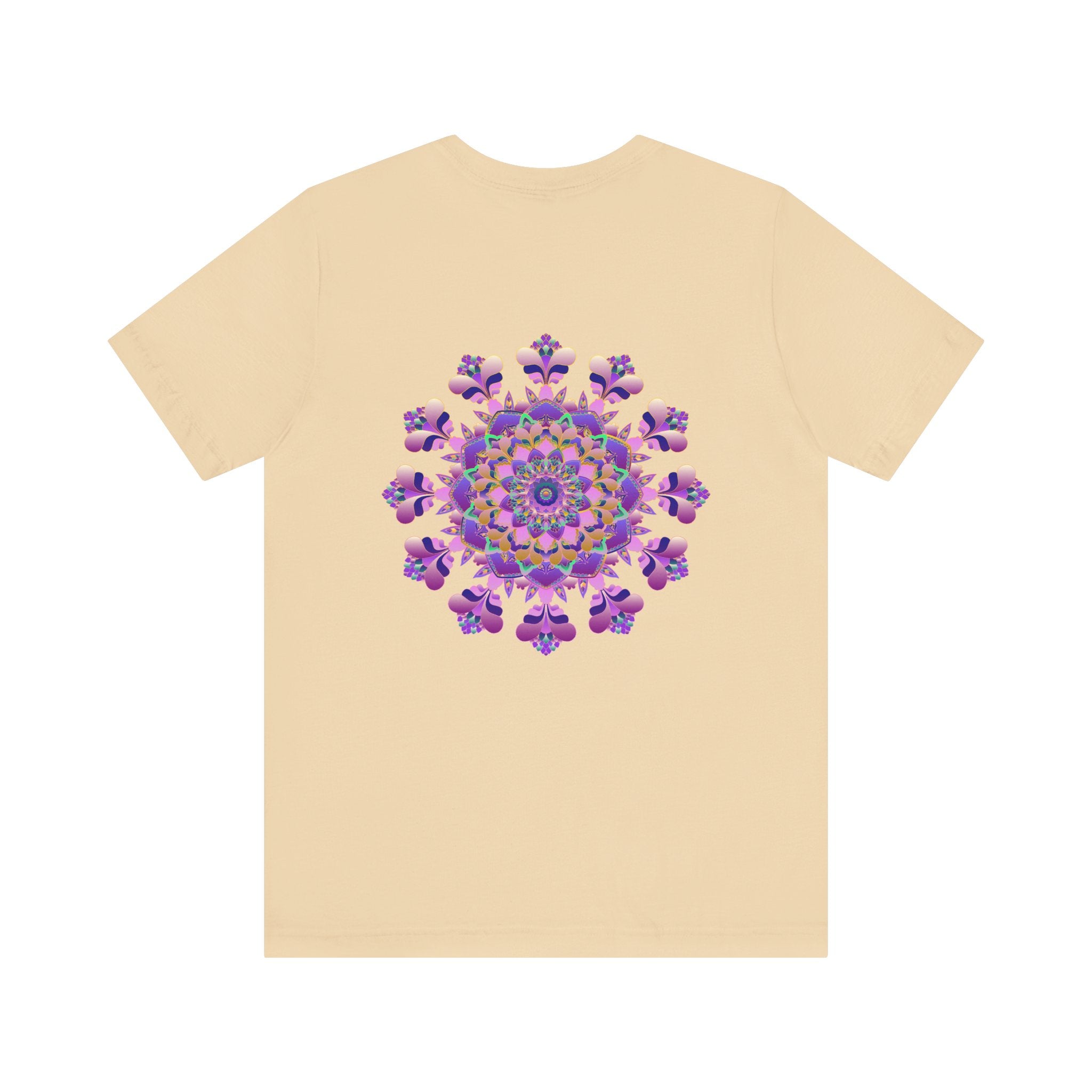 Close-up of Mandala Tee design showcasing the intricate patterns and symbols