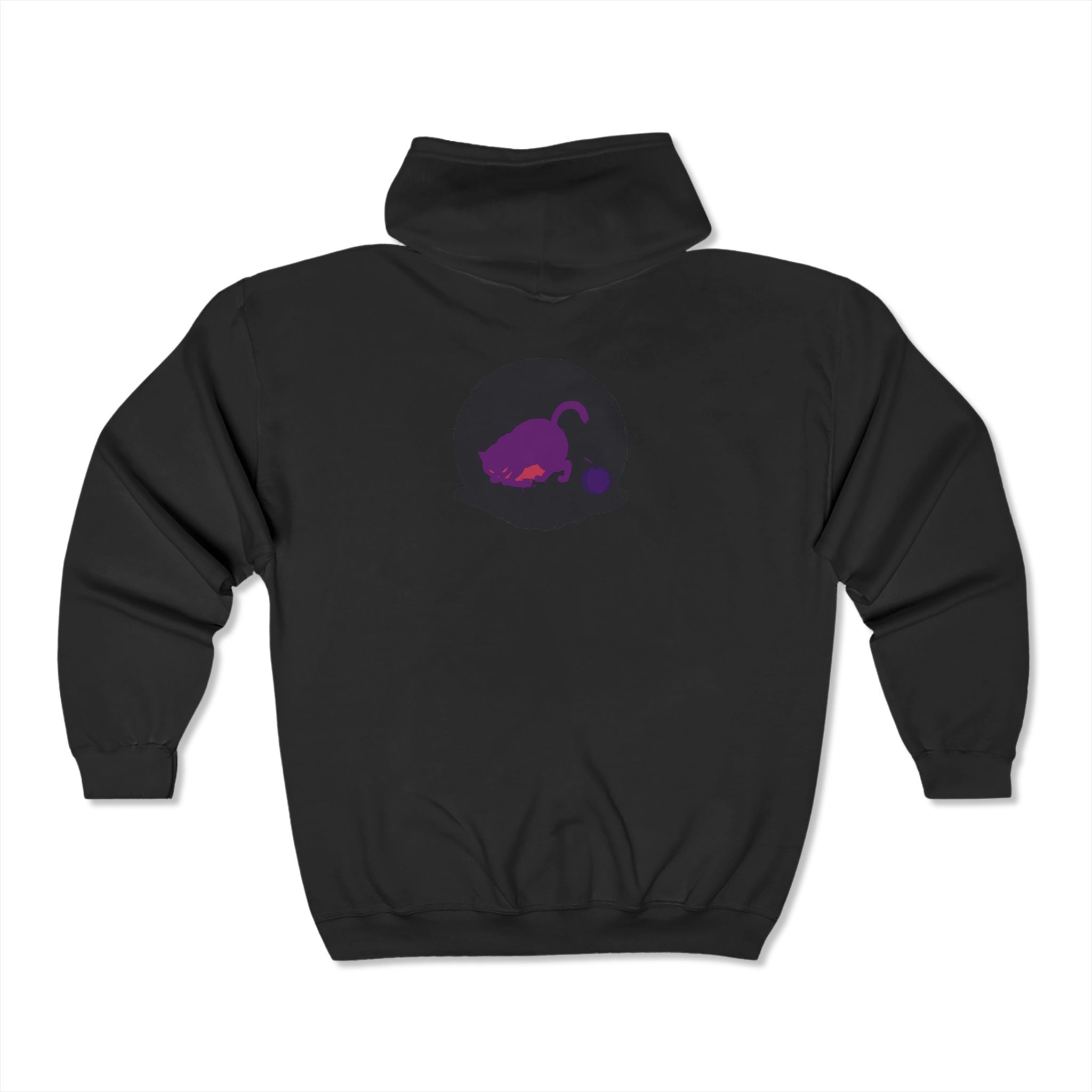 Trendy and unique black cat watercolor hoodie for fashion lovers
