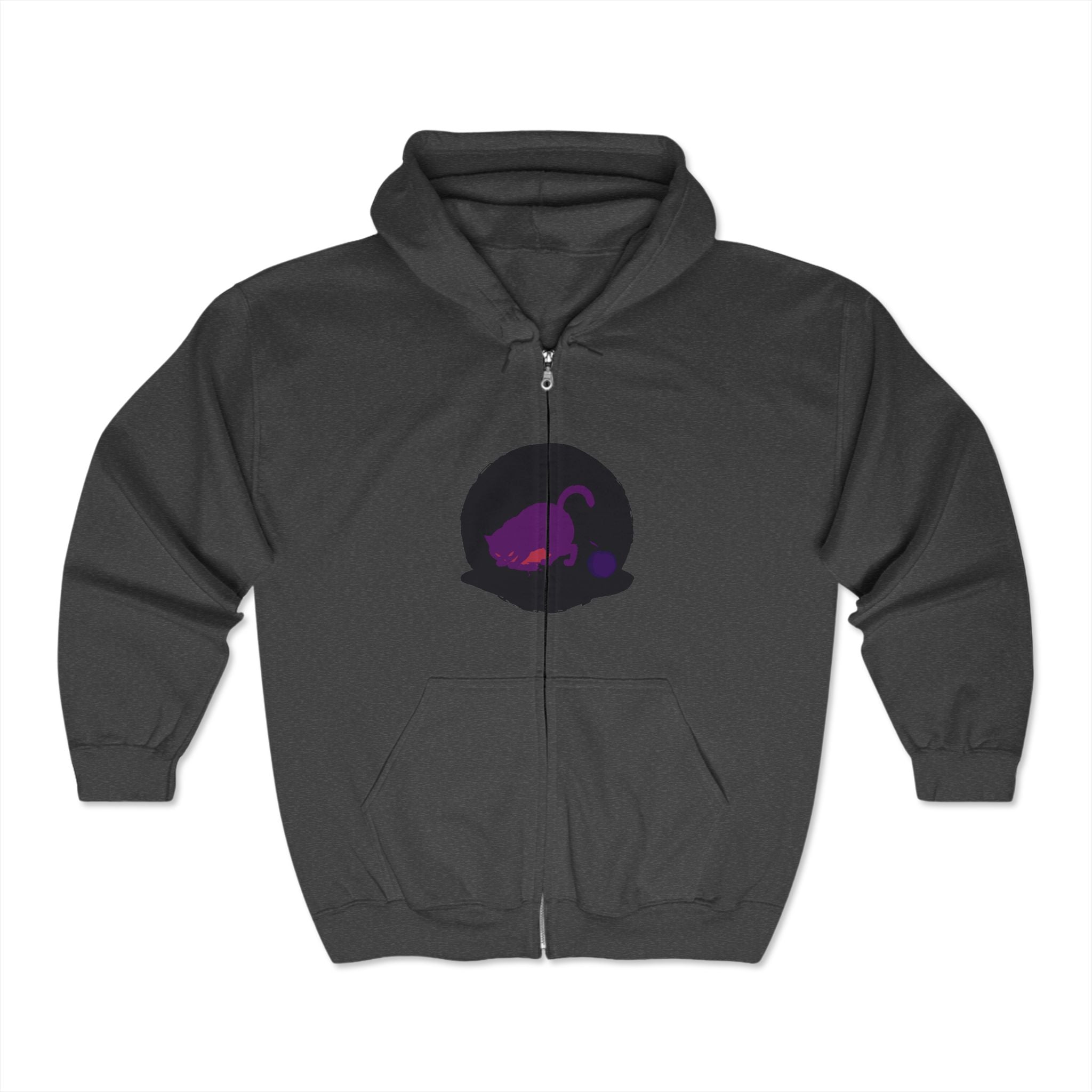 Beautifully designed black cat watercolor hoodie