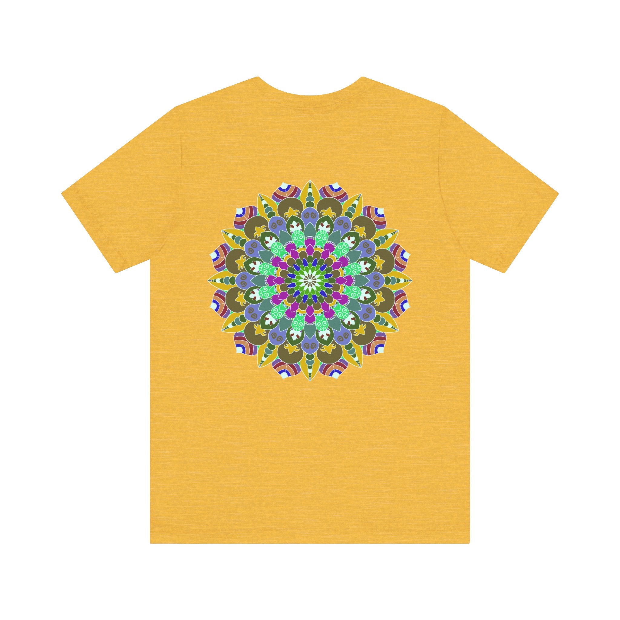 Vibrant Mandala Tee featuring intricate design for Spiritual Peace & Harmony