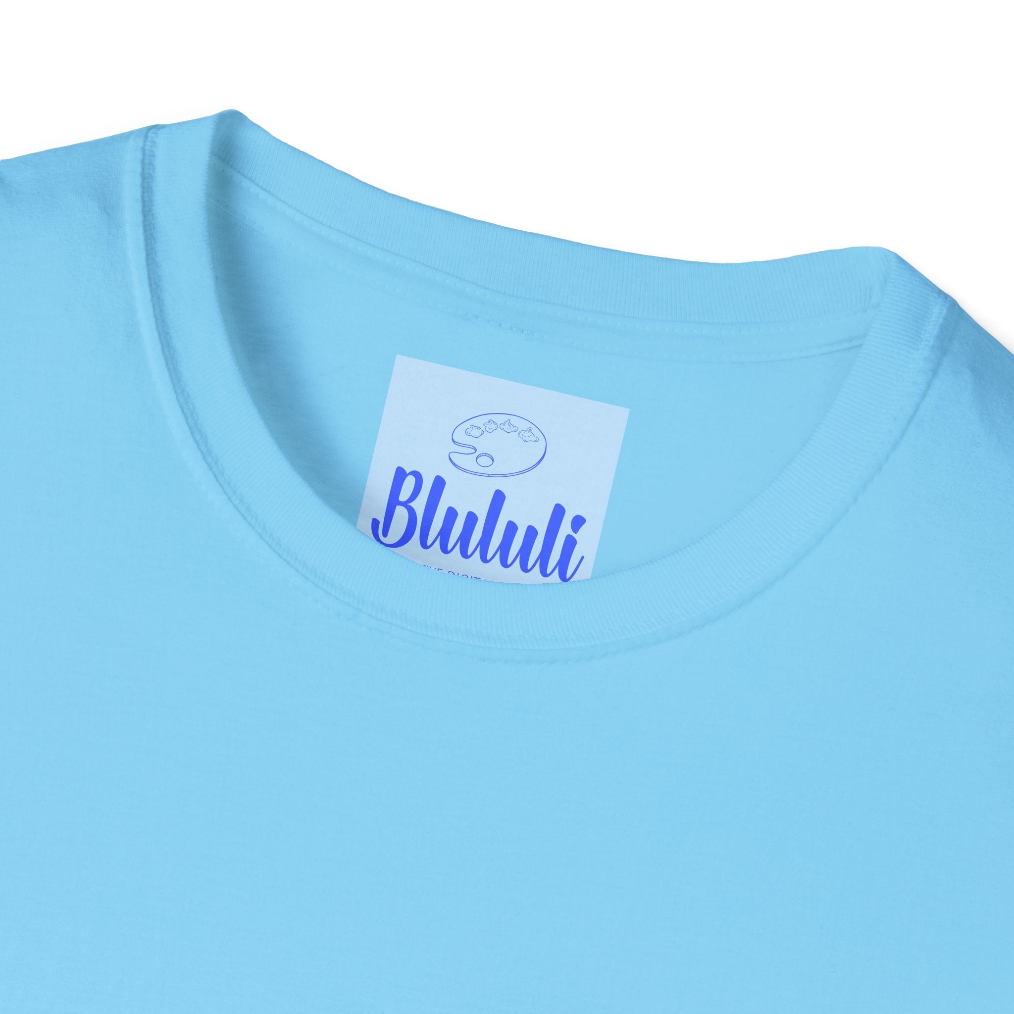 Lotus Mandala Unisex T-Shirt featuring a hand-drawn unique design by Blululi, perfect for both men and women