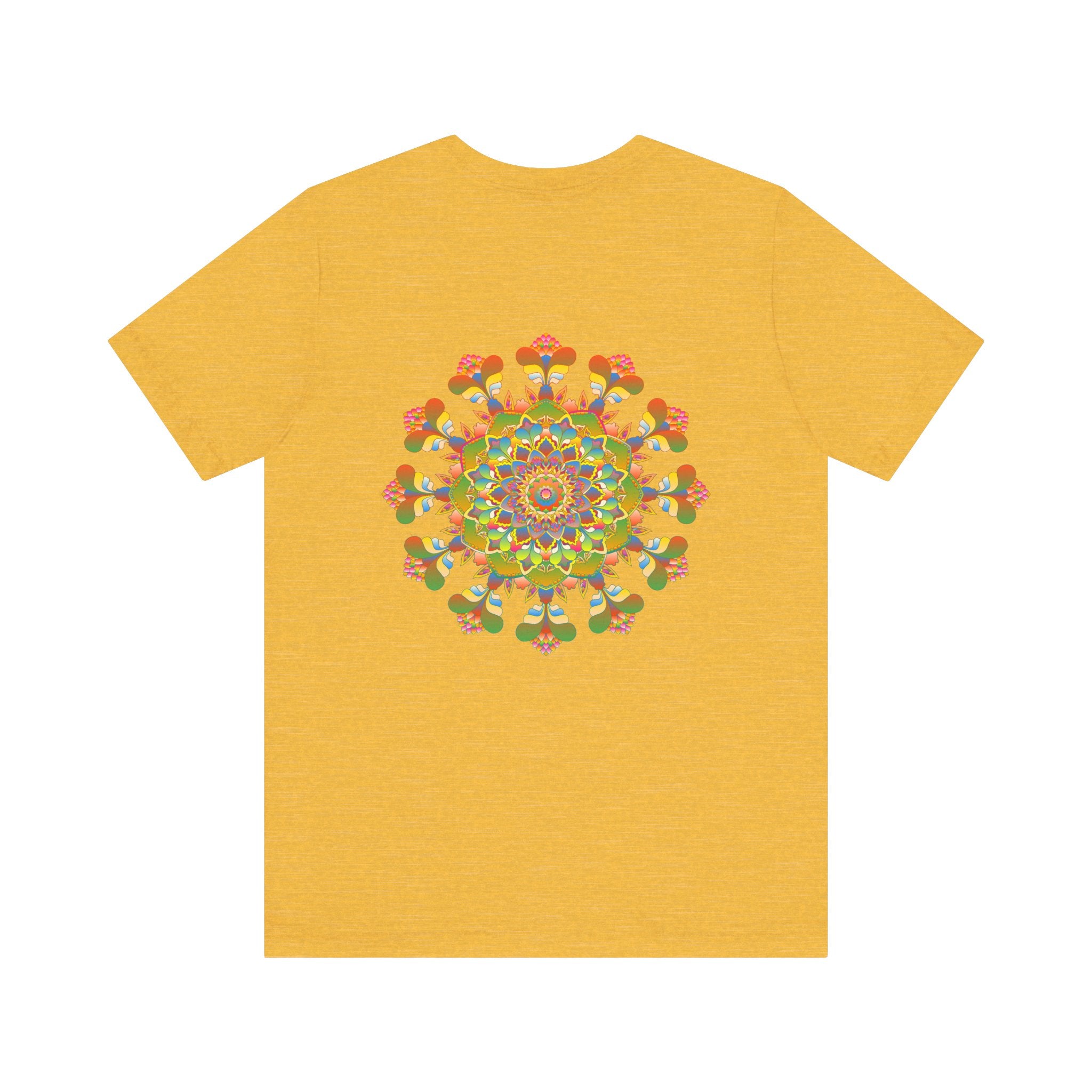 Woman in a spiritual setting wearing Mandala Peace & Harmony T-Shirt