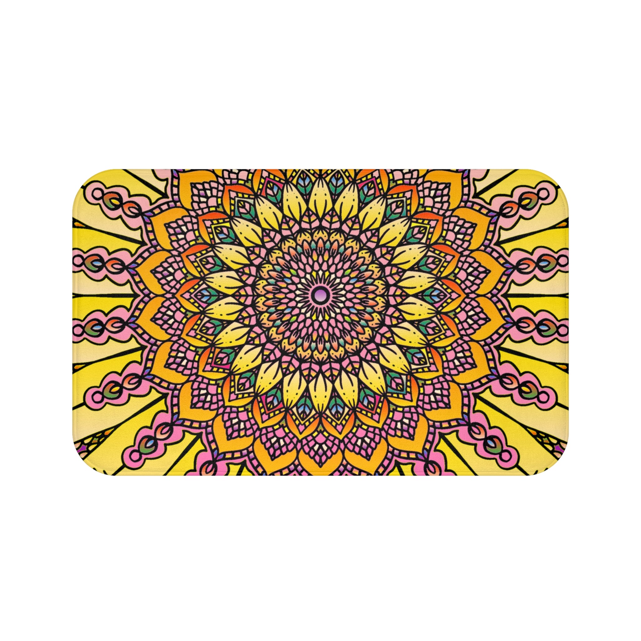 Solar Mandala Bath Mat