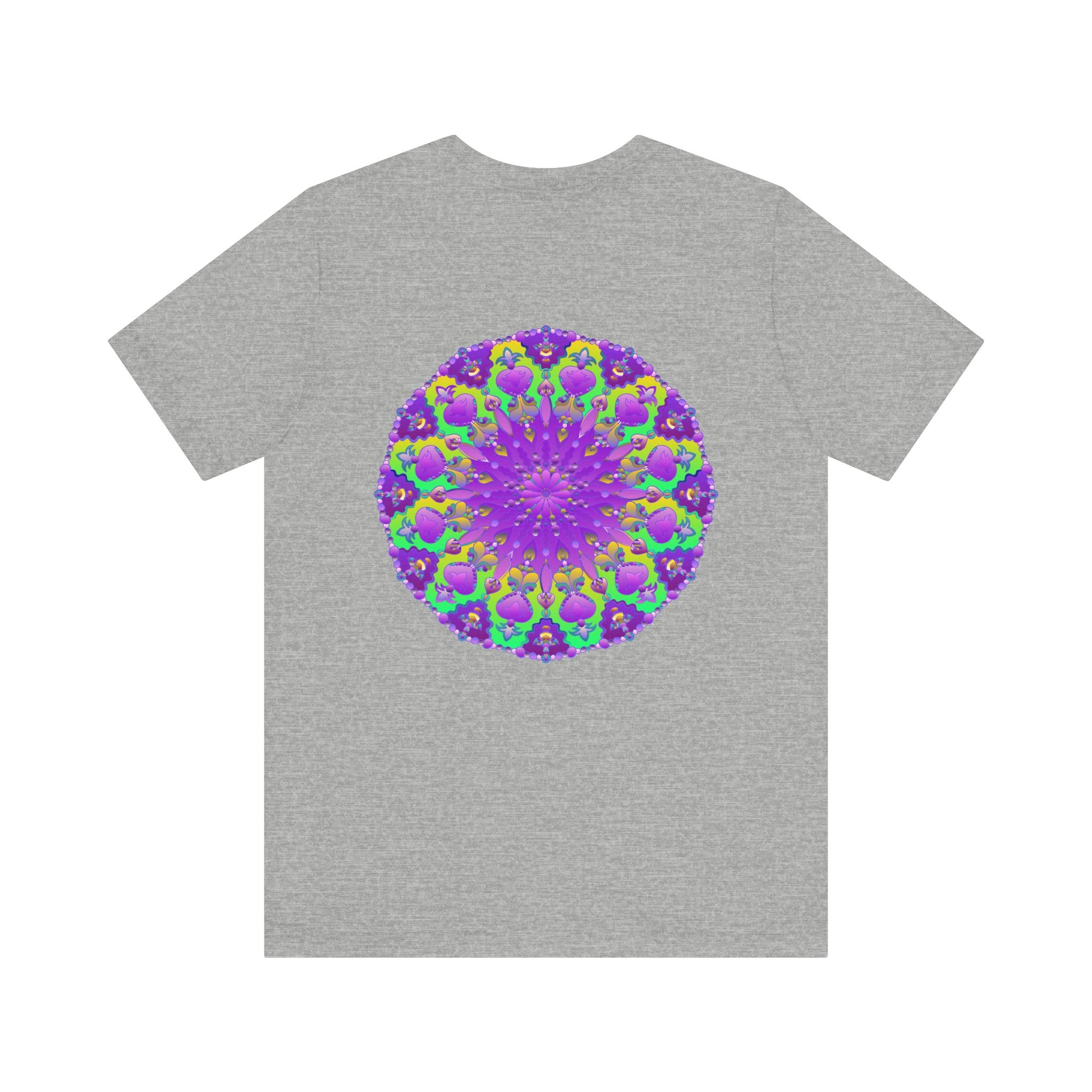 Purple Mandala Tee - Spiritual Peace & Harmony for inner calm and positive energy