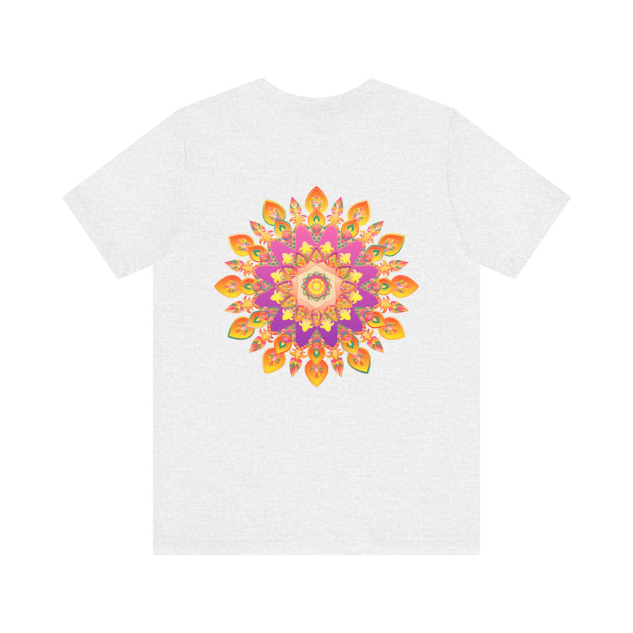 Vibrant Mandala T-Shirt featuring intricate design symbolizing peace, harmony, and unity