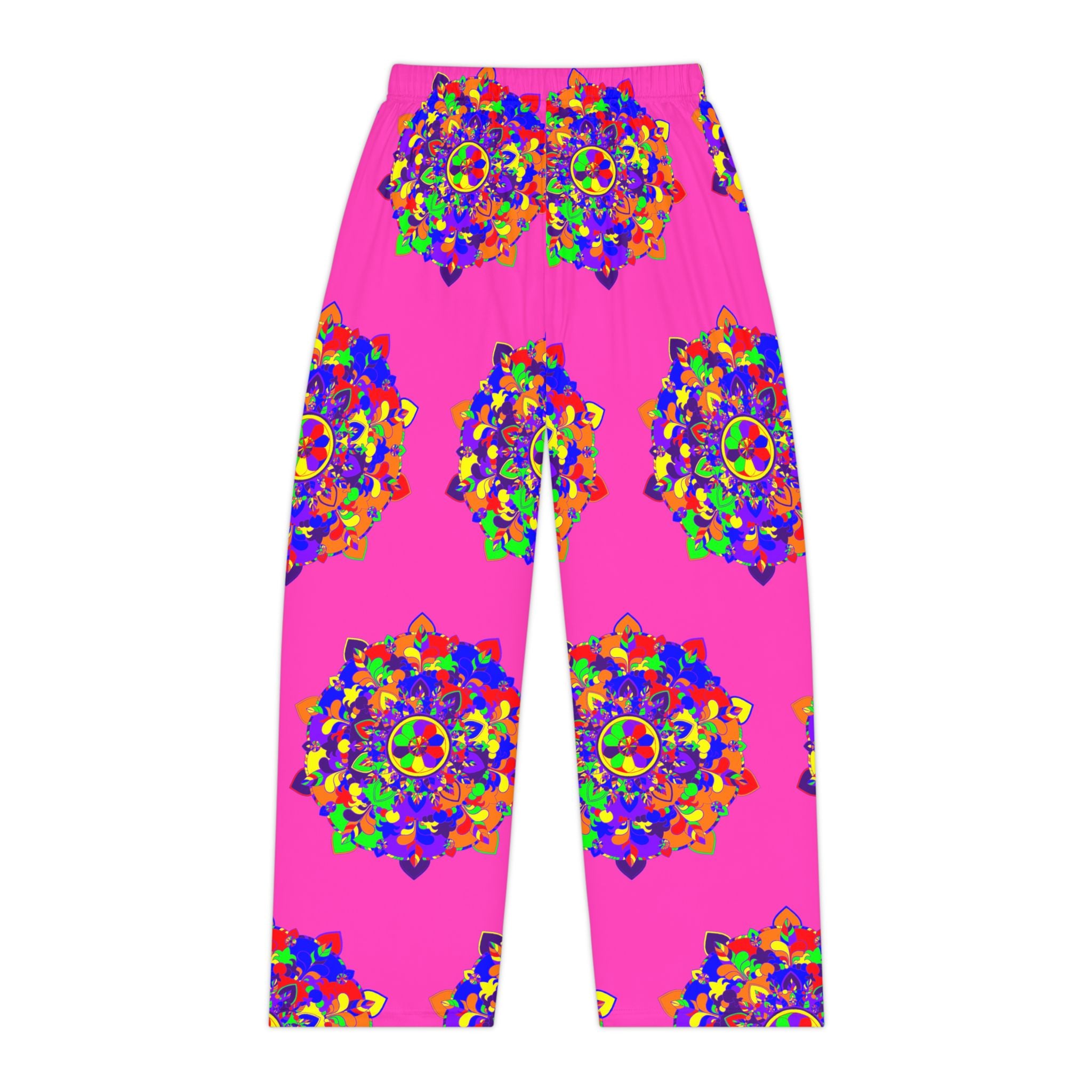 Pinke Mandala-Pyjamahose – Lebendige Schlaf- und Loungewear für Damen