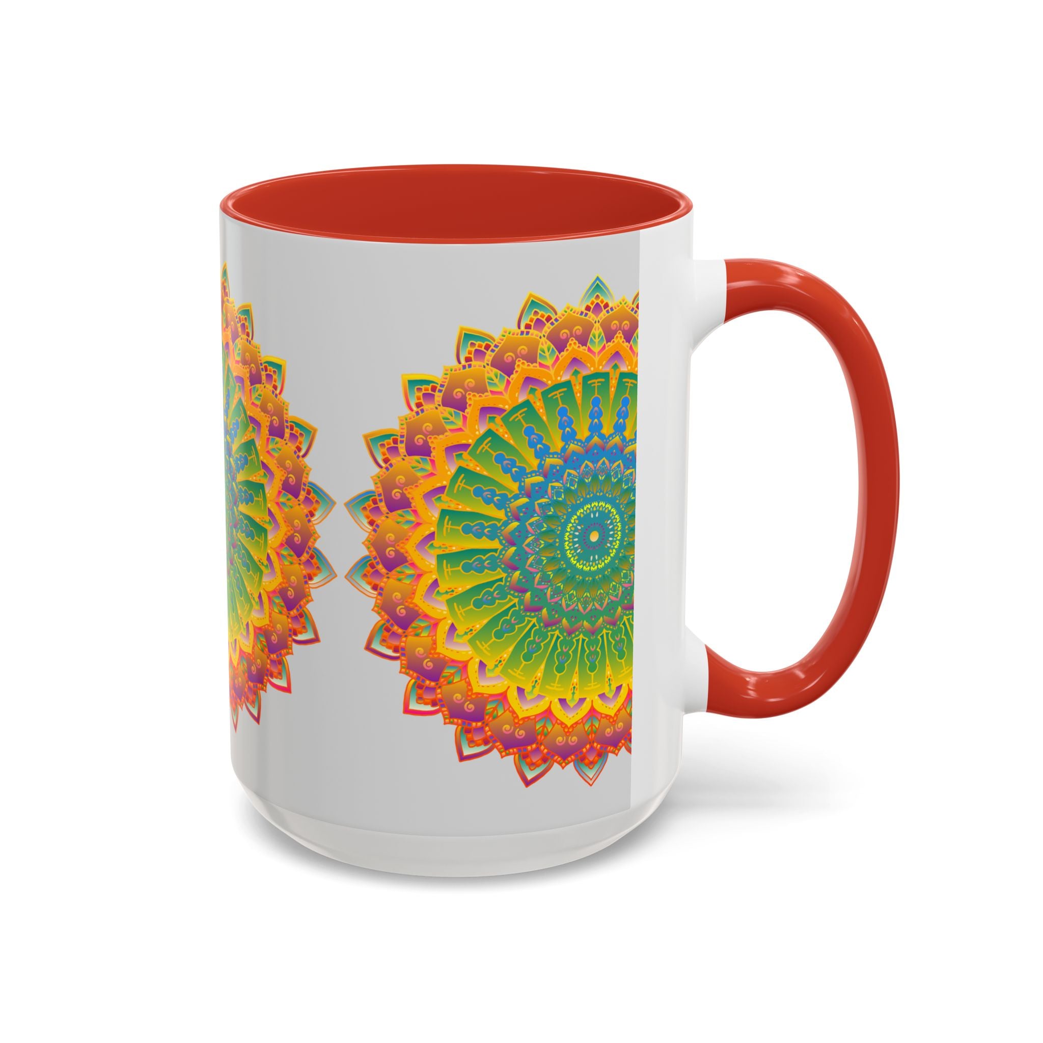 Elegant and detailed mandala pattern on a beautiful mug