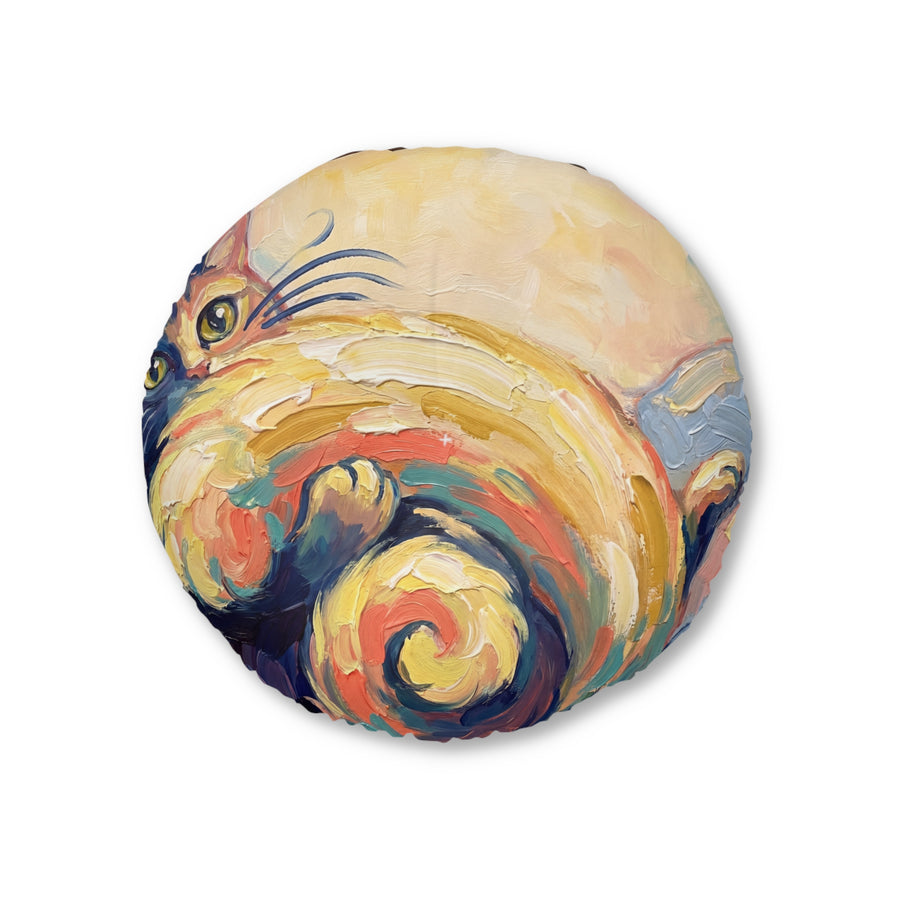 Sunbeam Crescent Cat Floor Pillow