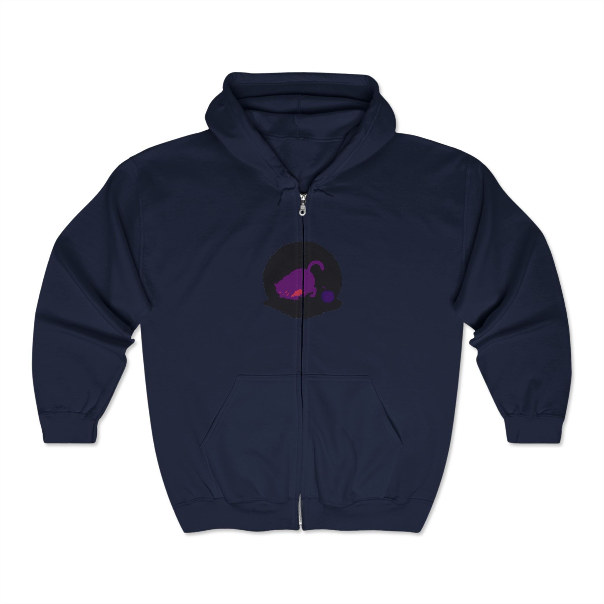 Black Cat Watercolor Hoodie with Mystical Pet Design