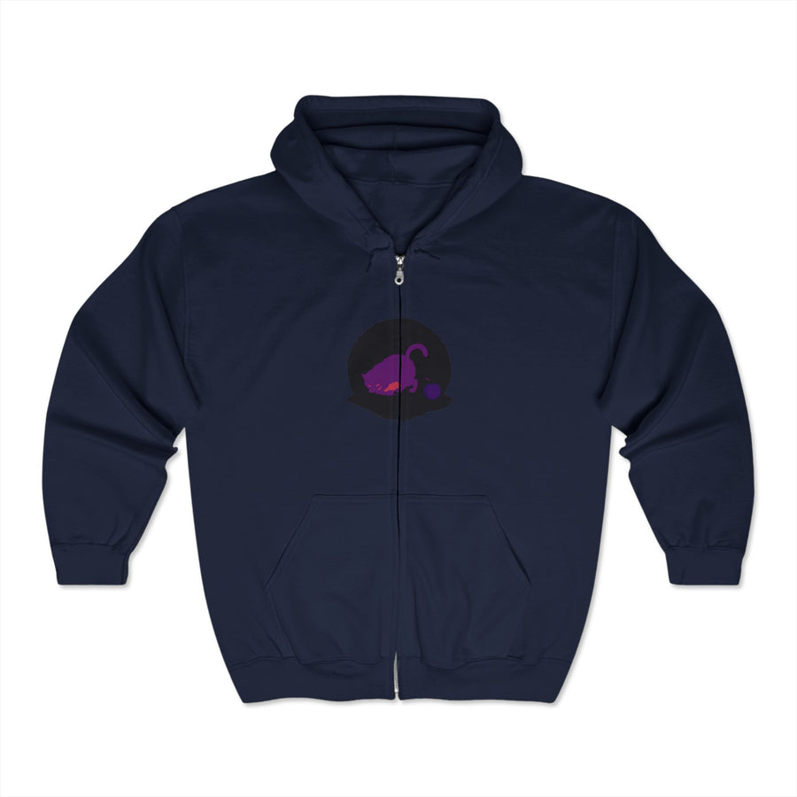 Black Cat Watercolor Hoodie with Mystical Pet Design