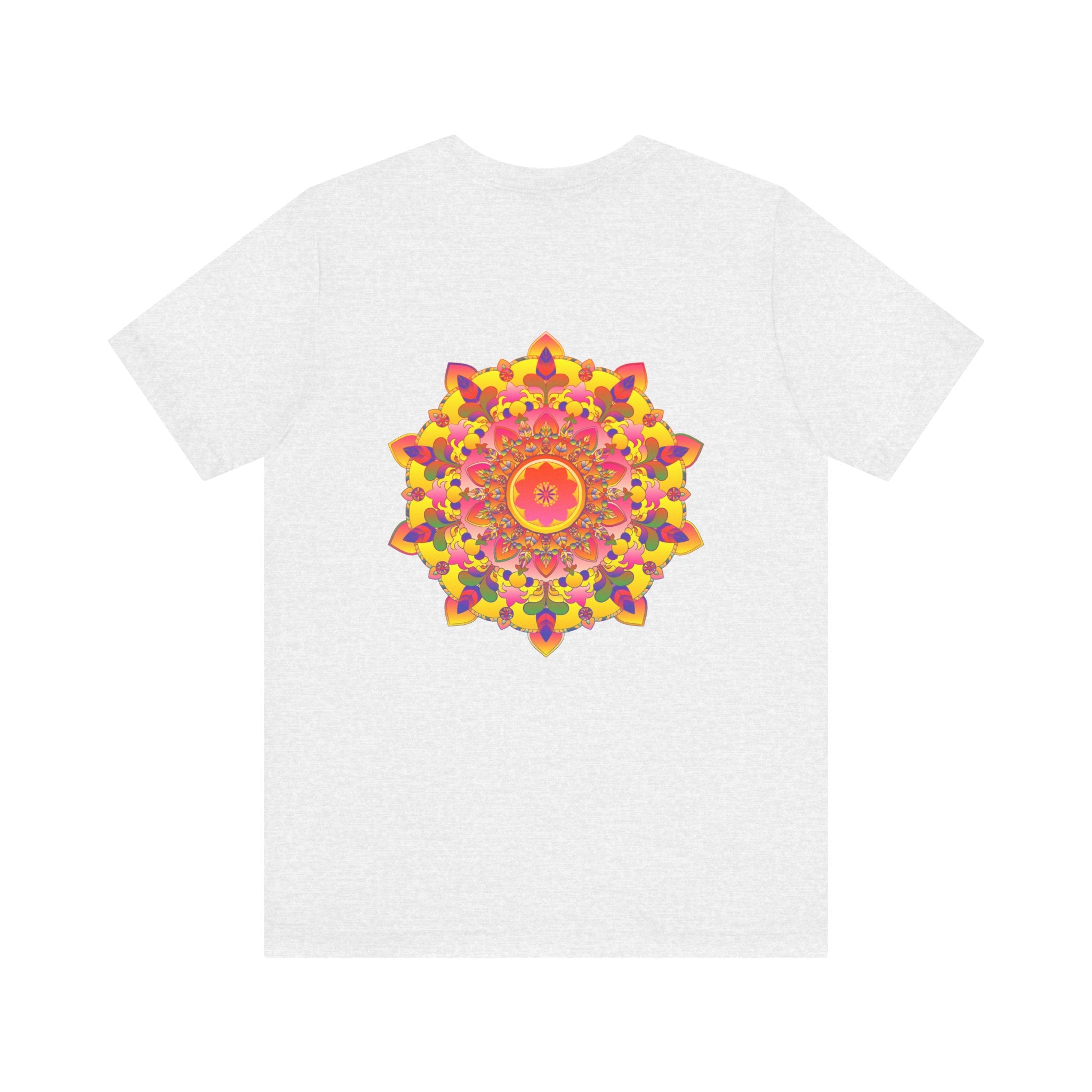 Tee showcasing a colorful and intricate mandala for spiritual connection