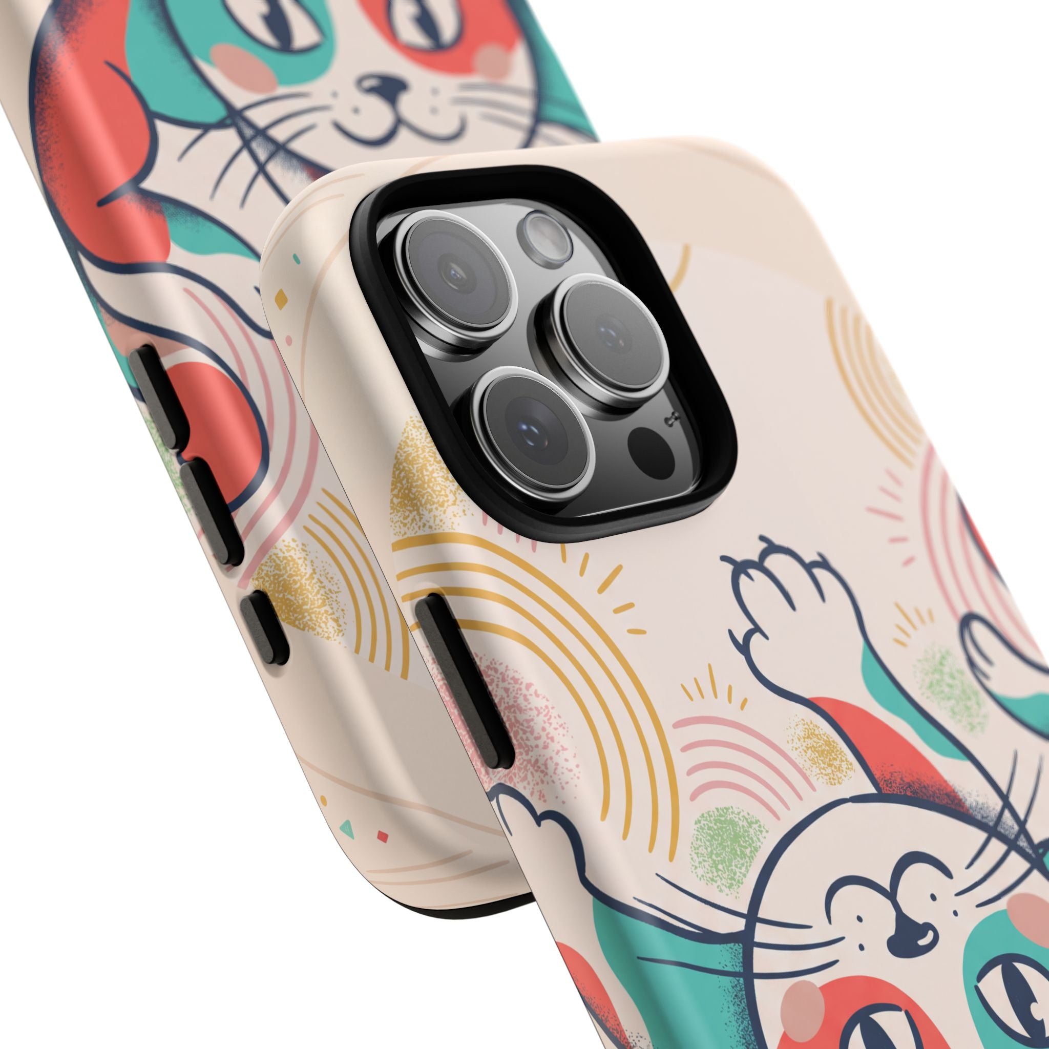 Phone Case — Cute Retro Calico Cat Protective Cover