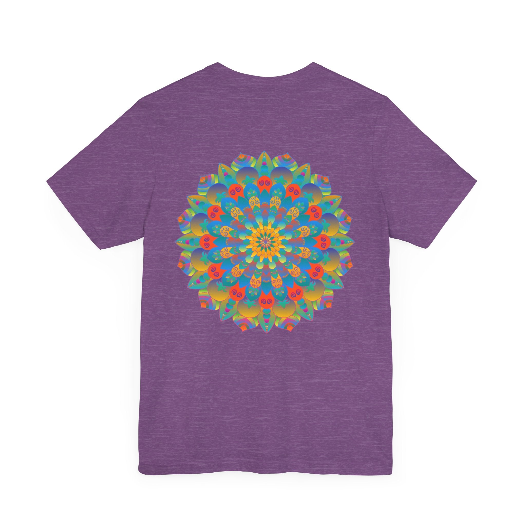Stunning and intricate psychedelic mandala t-shirt with spiritual peace message