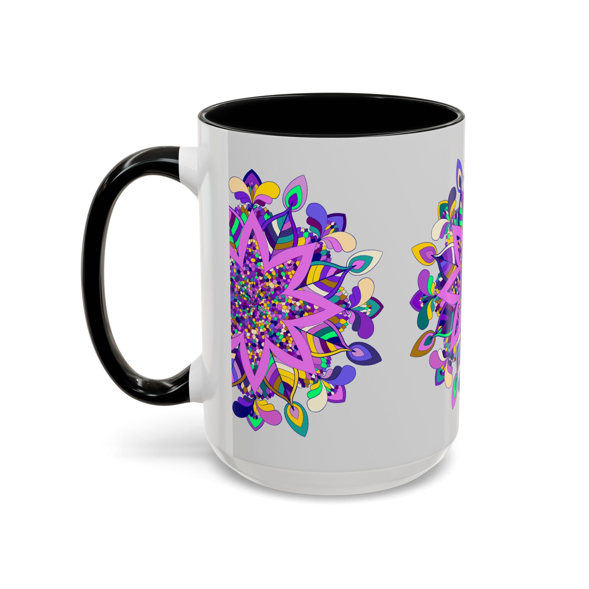 Exquisite Ceramic Mug with Hand-Drawn Mandala Design