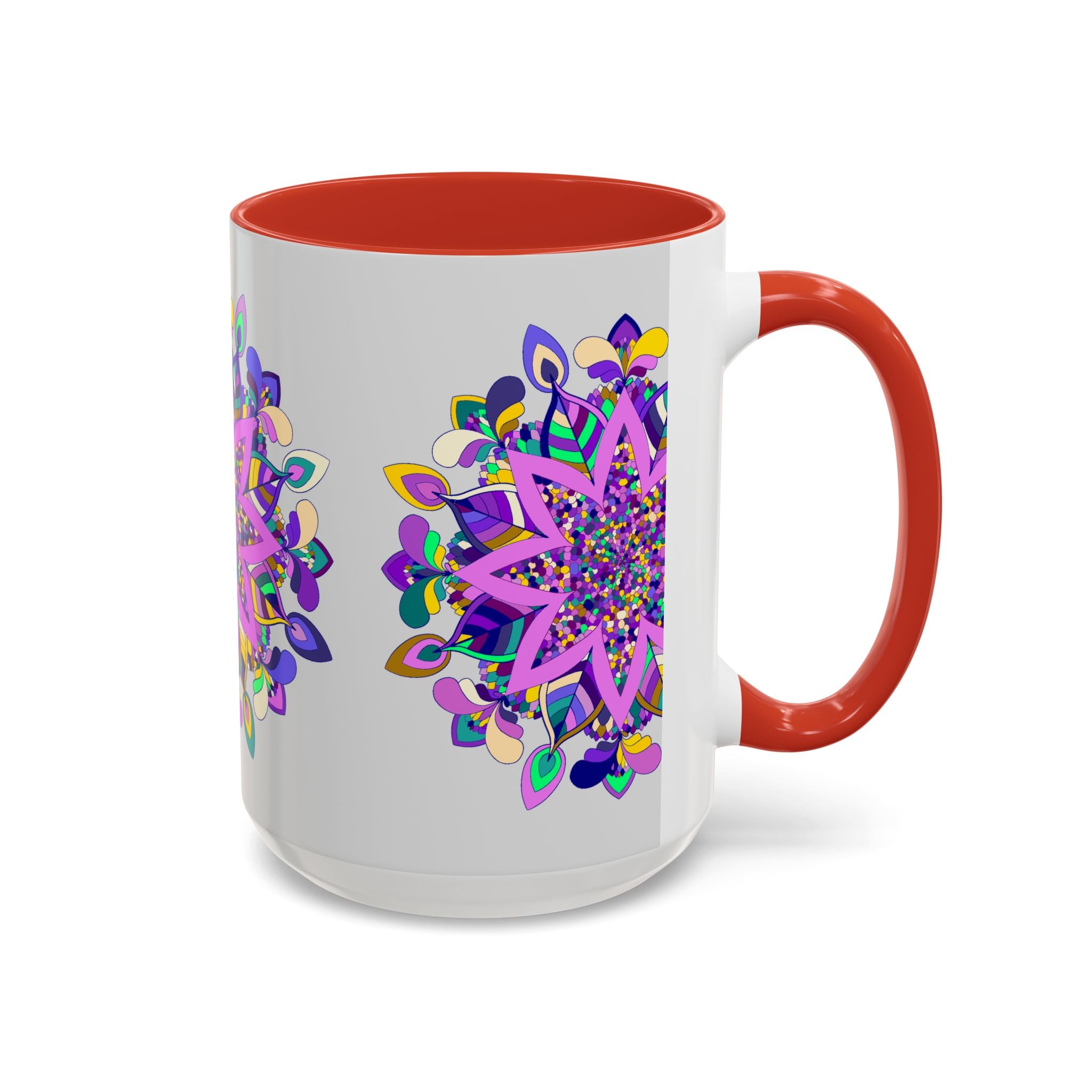 Attractive Ceramic Mug with Hand-drawn Mandala Art