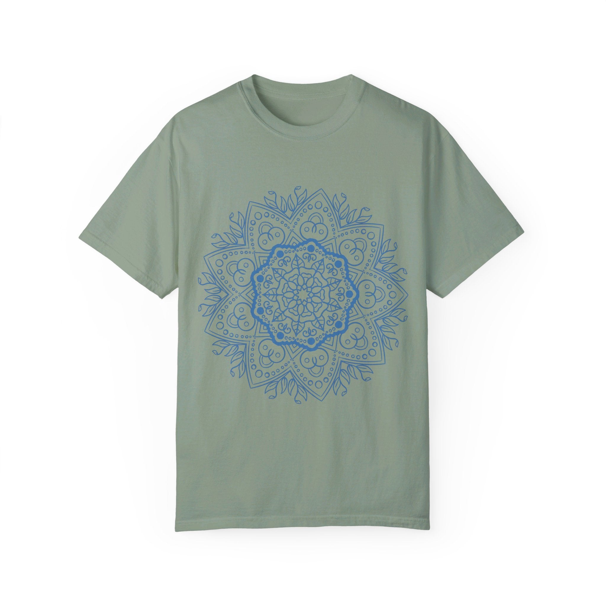 Unisex Fashion T-shirt with Handmade Mandala Art, perfect for casual wear