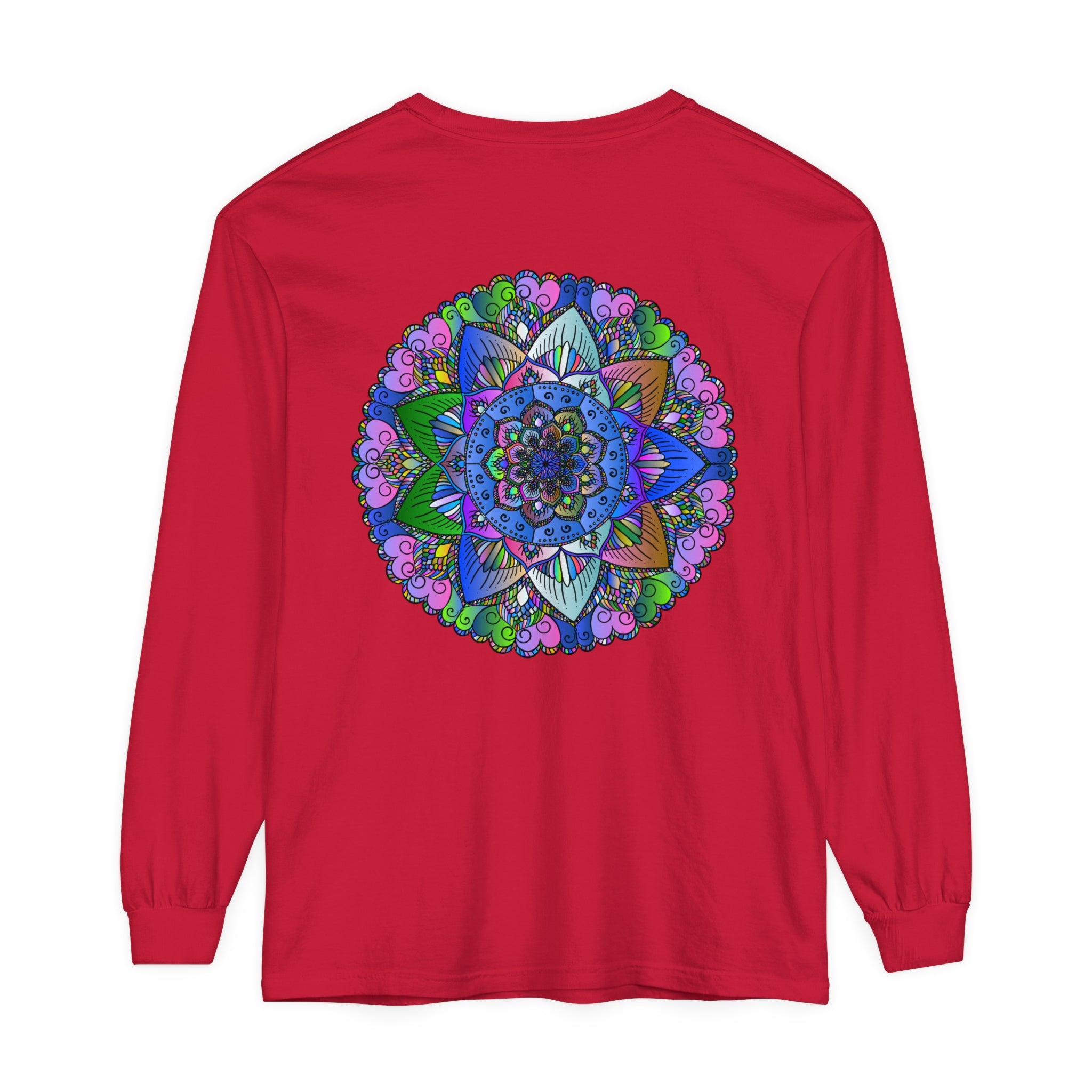 Long Sleeve T-Shirt with Beautiful and Detailed Mandala Illustration