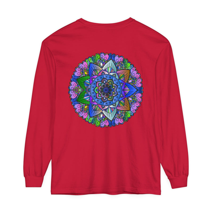 Long Sleeve T-Shirt with Beautiful and Detailed Mandala Illustration