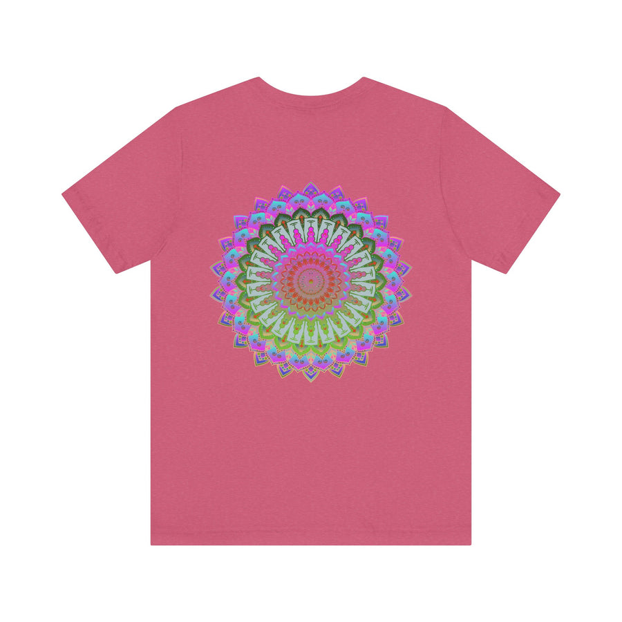 Vibrant Mandala Tee featuring intricate design symbolizing spiritual peace and harmony for a serene and mindful lifestyle
