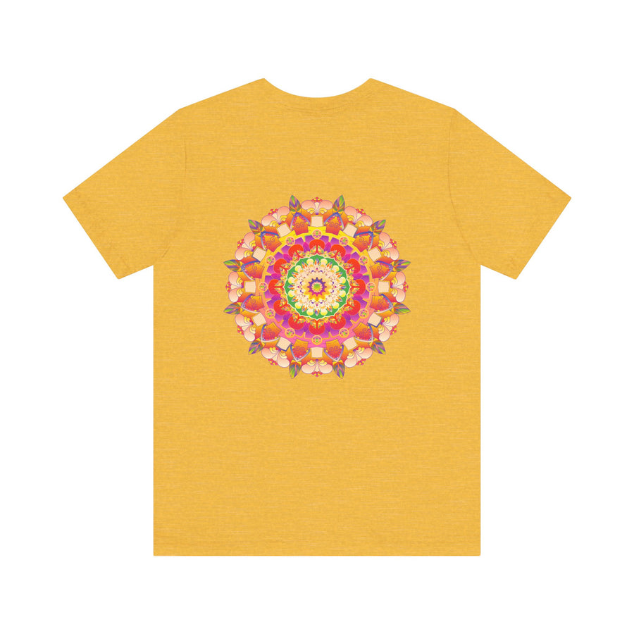 Vibrant Mandala Tee featuring intricate design for Spiritual Peace & Harmony