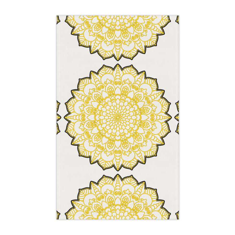 Sunny Floral Cotton Tea Towels for Bright Kitchen Aesthetics