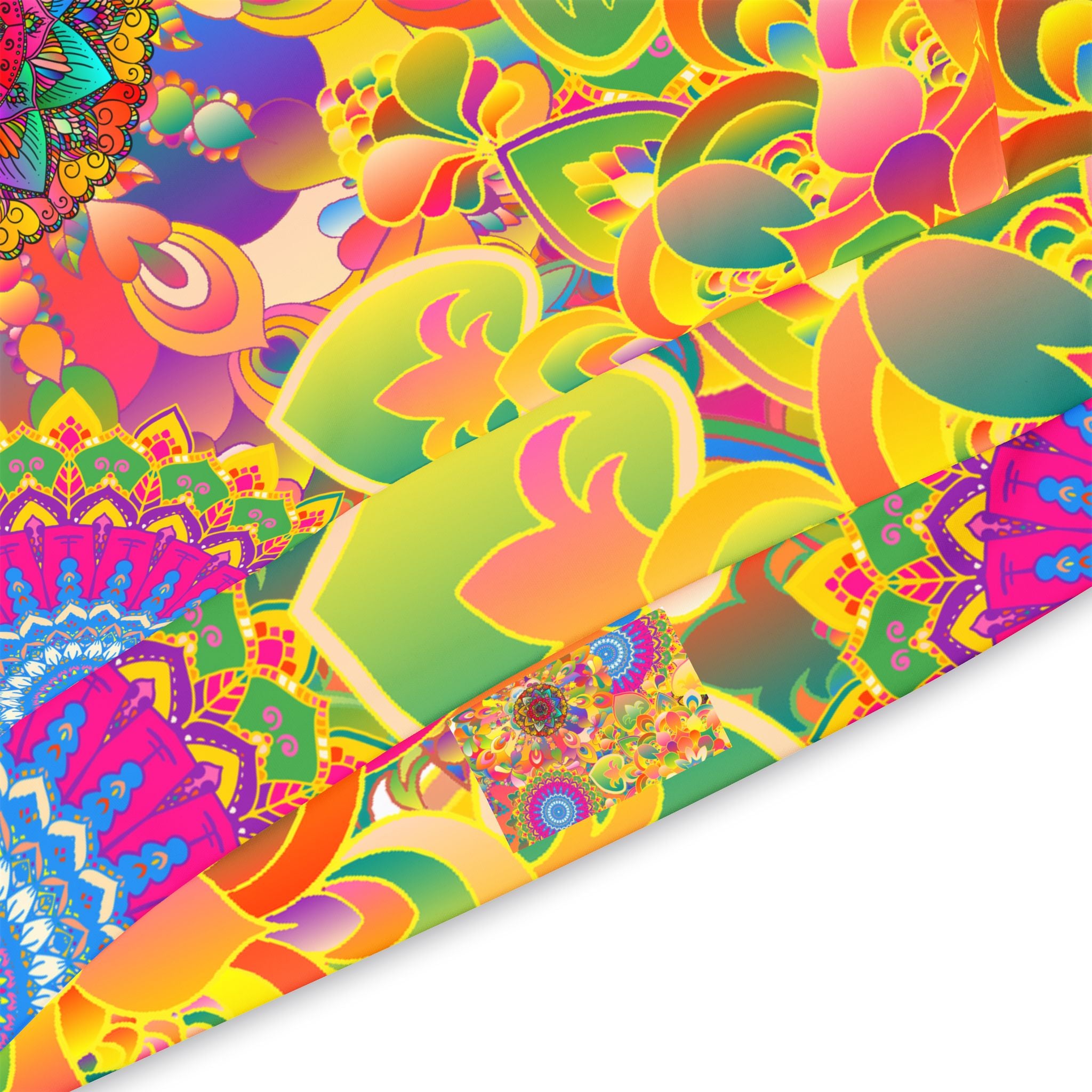 Psychedelic Floral Mandala Athletic Hoodie