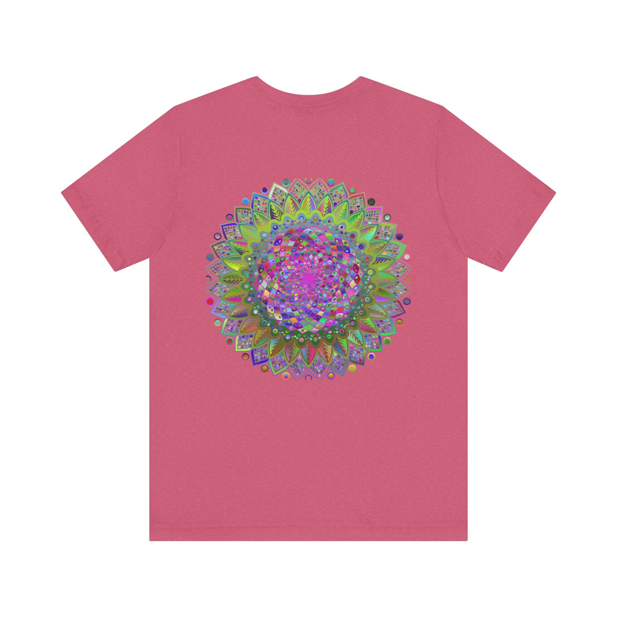 Peaceful mandala tee with intricate and vibrant design