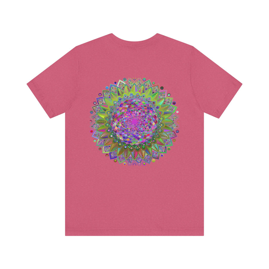 Peaceful mandala tee with intricate and vibrant design
