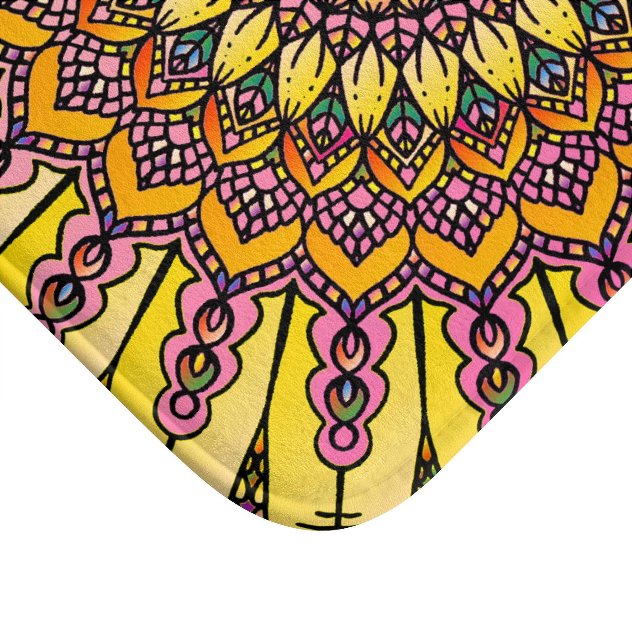 Solar Mandala Bath Mat