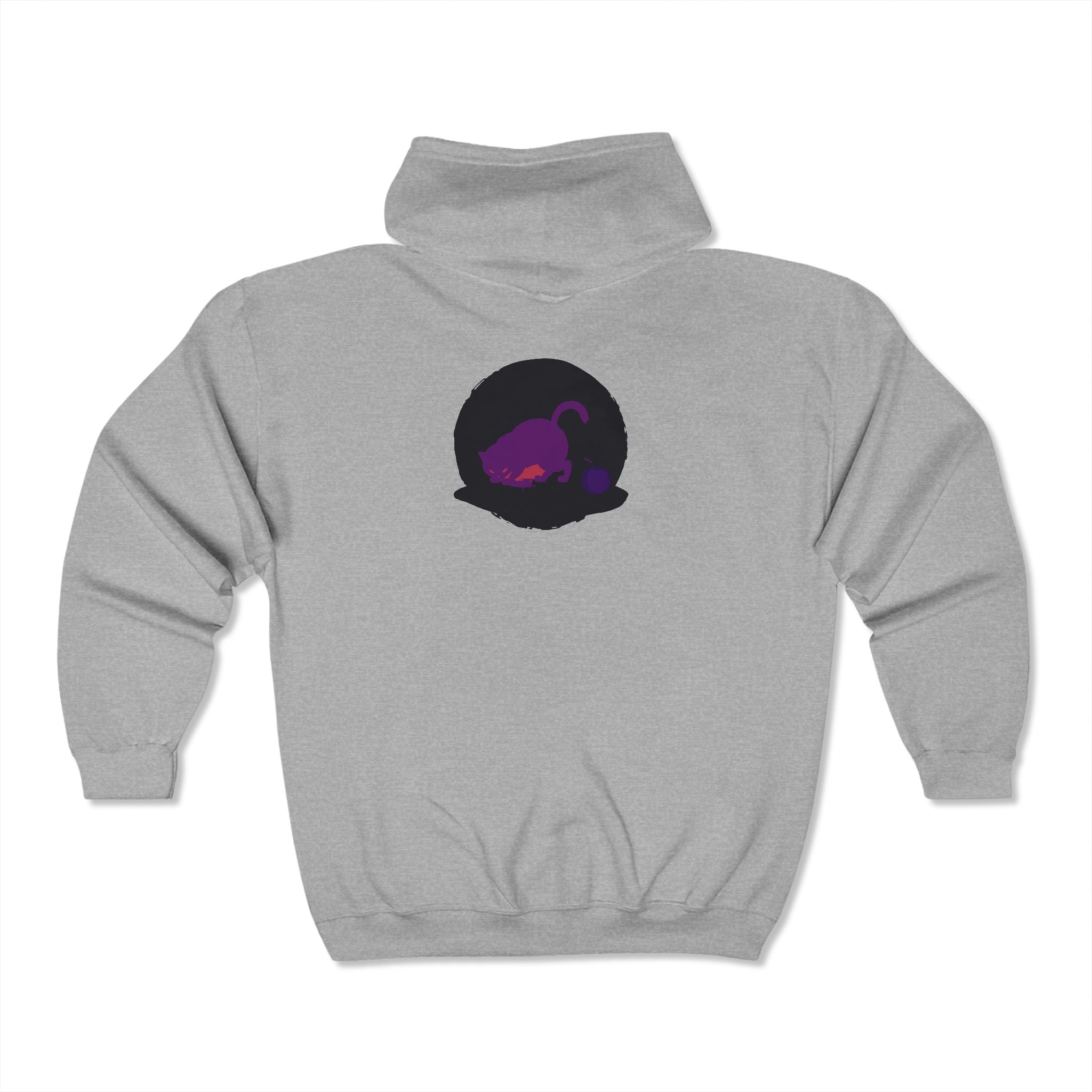 Gorgeous black cat watercolor hoodie with a mystical touch