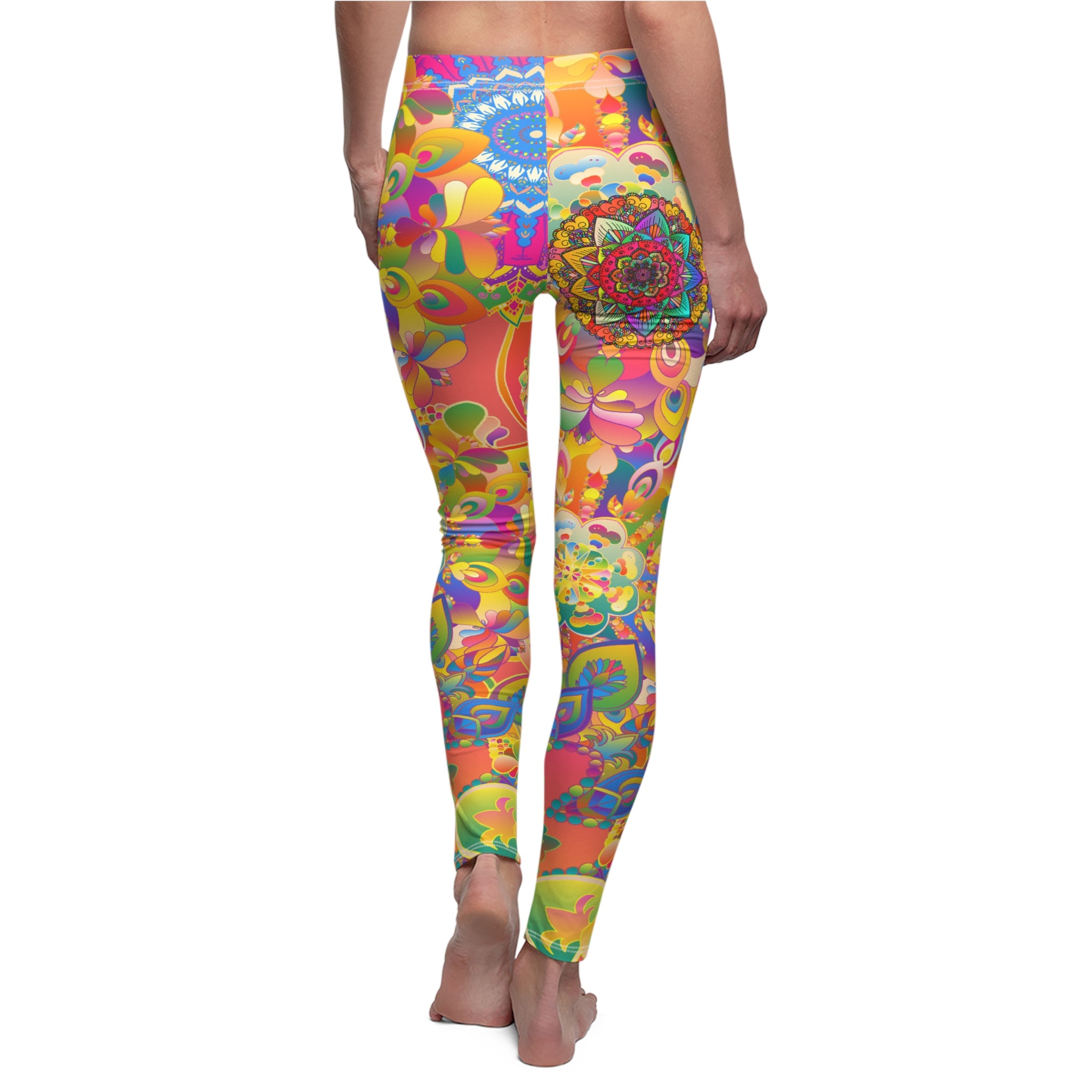 Psychedelic Floral Mandala Leggings