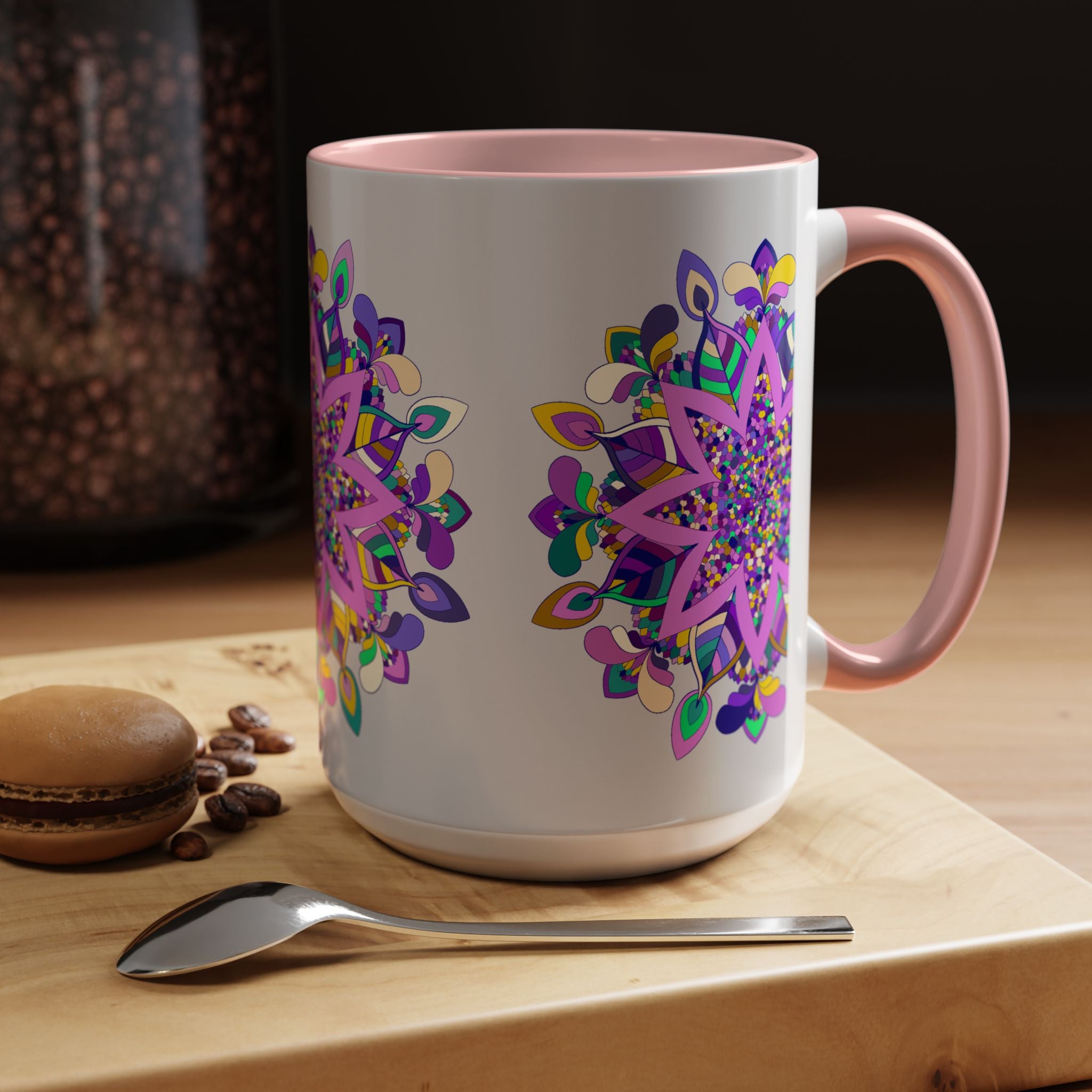 Artisan Mug with Unique Hand-Painted Mandala Design
