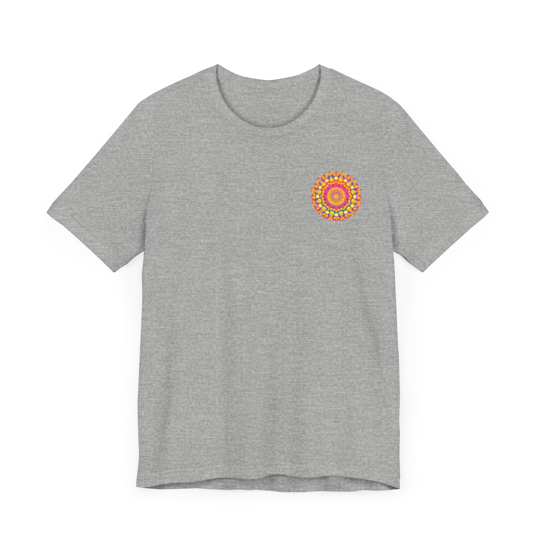 Beautiful and detailed mandala artwork on a peaceful and harmonious t-shirt