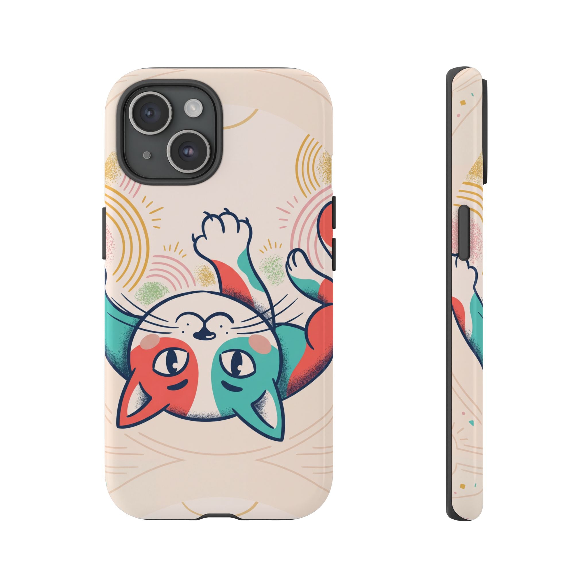 Phone Case — Cute Retro Calico Cat Protective Cover