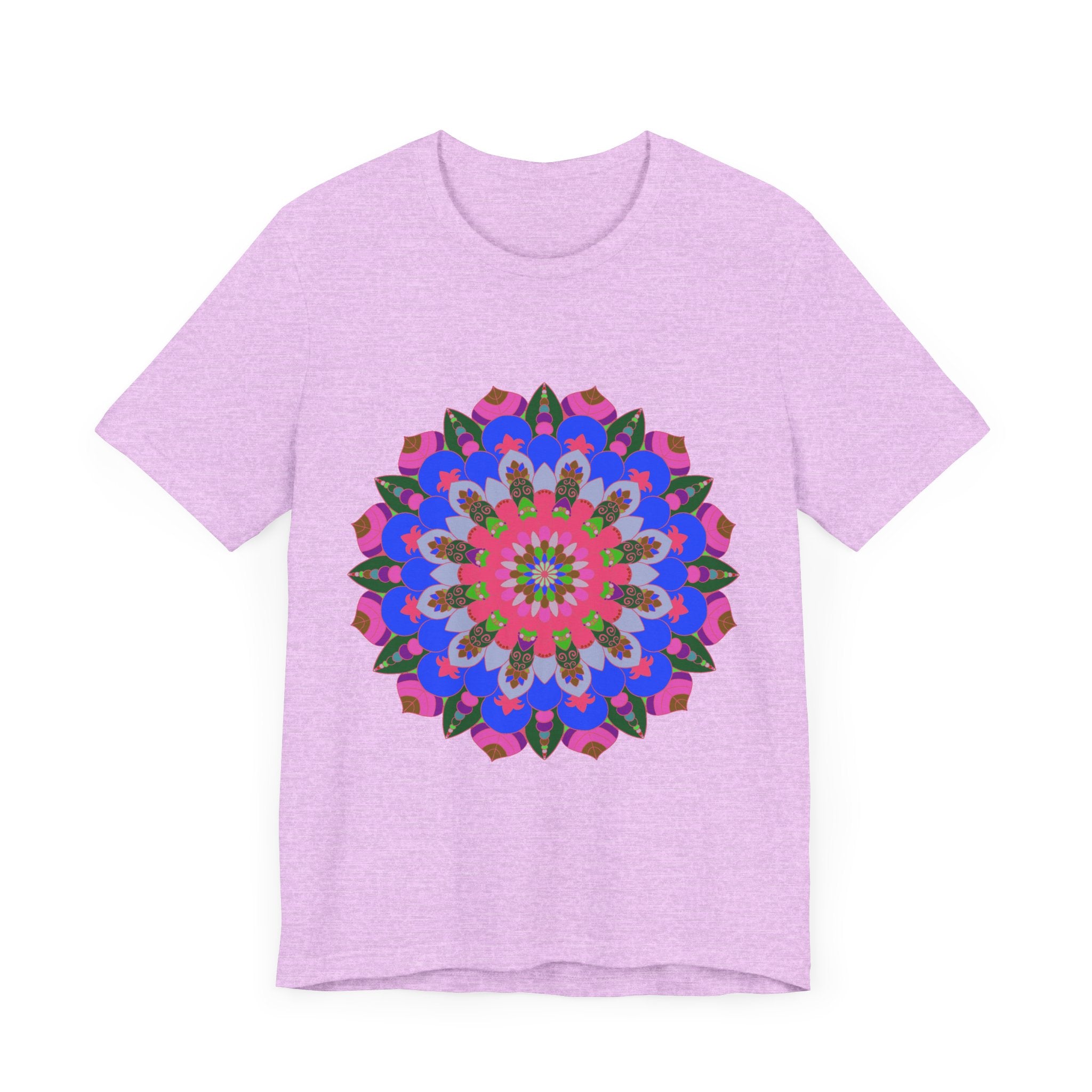 Vibrant and eye-catching Colorful Mandala Geometric T-Shirt with intricate design