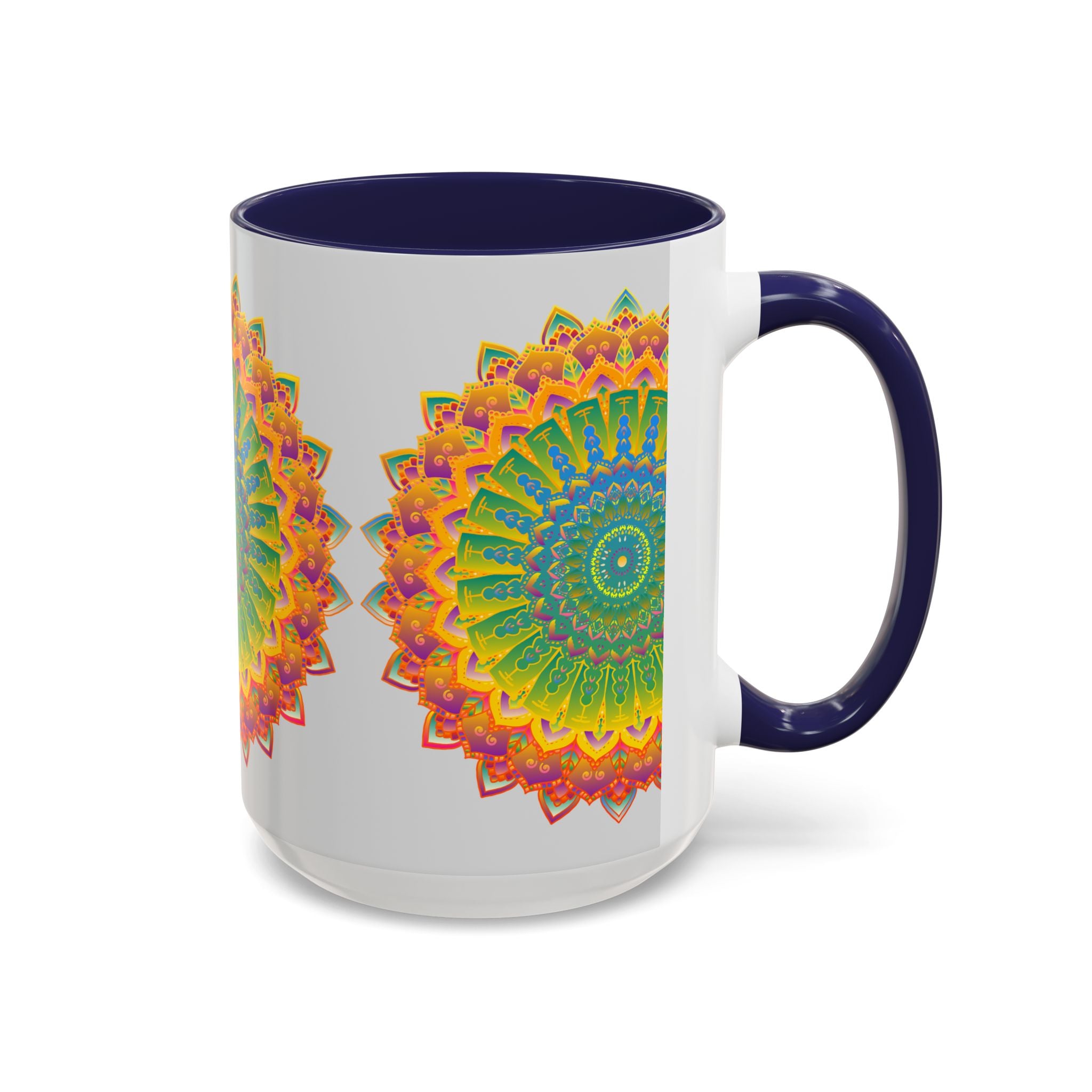 Stunning mandala pattern on a premium ceramic coffee cup