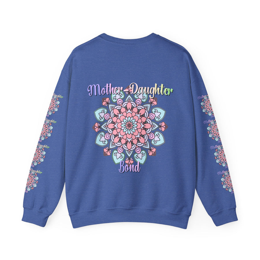 Mandala Patterned Sweatshirt Celebrating Mother-Daughter Love