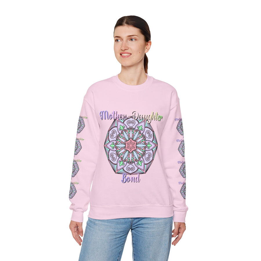 Mother-Daughter Mandala Sweatshirt Celebrating Unique Connections