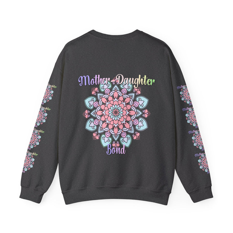 Mandala Patterned Sweatshirt Celebrating Mother-Daughter Love