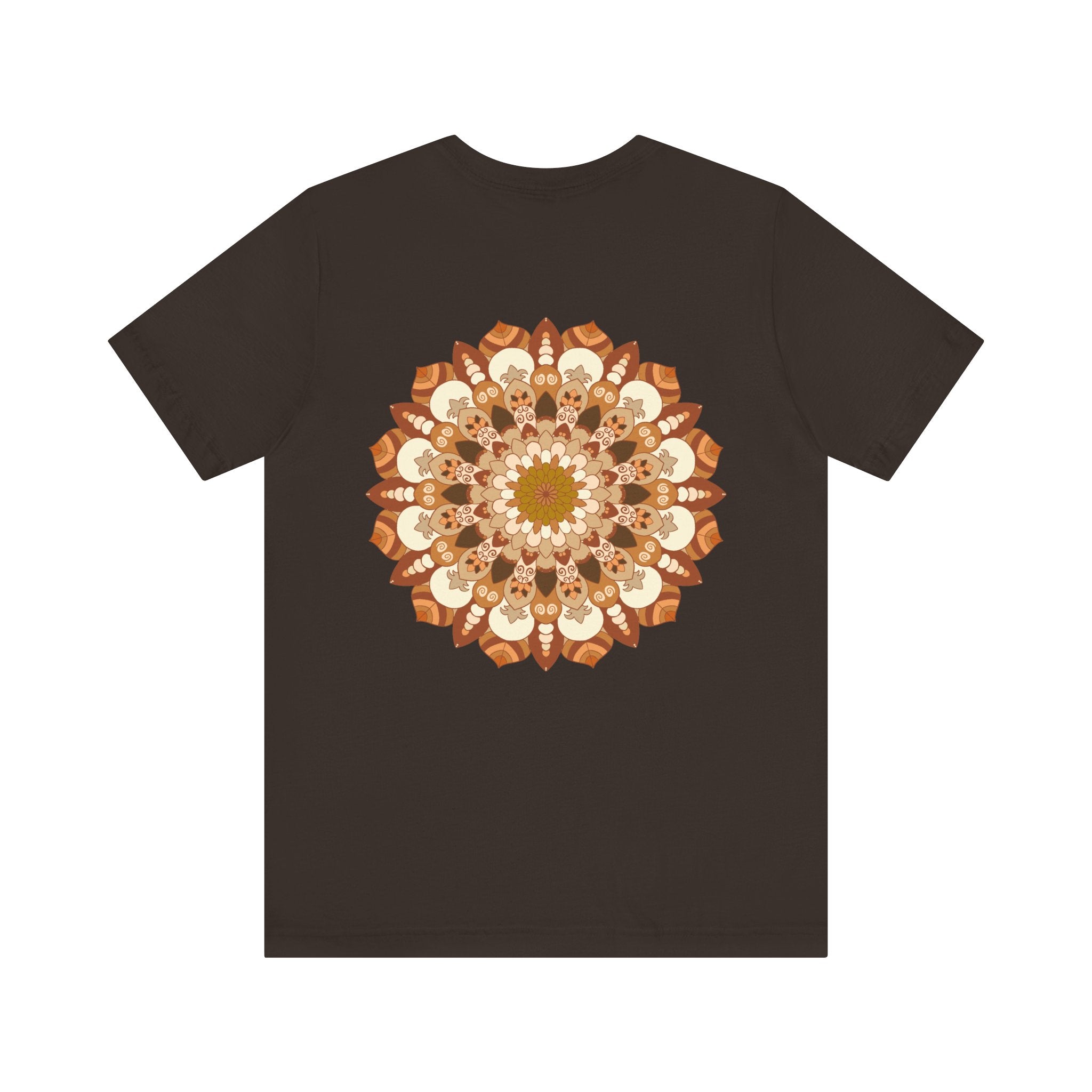 Beautiful mandala tee with intricate design, promoting spiritual peace and harmony