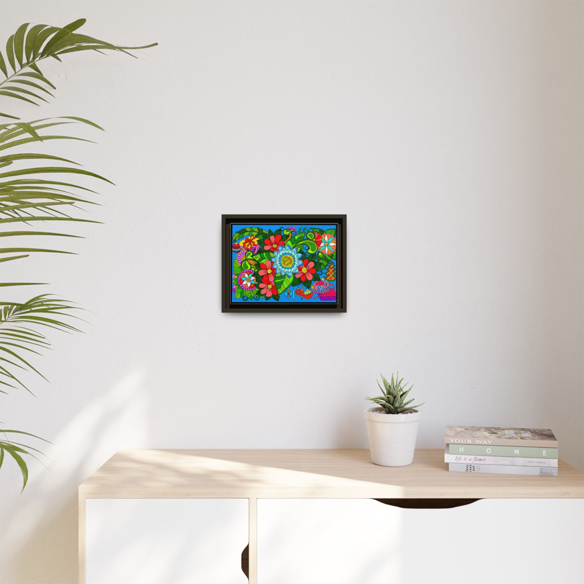 Floral Mandala Art Print With Lush Colors And Creative Energy
