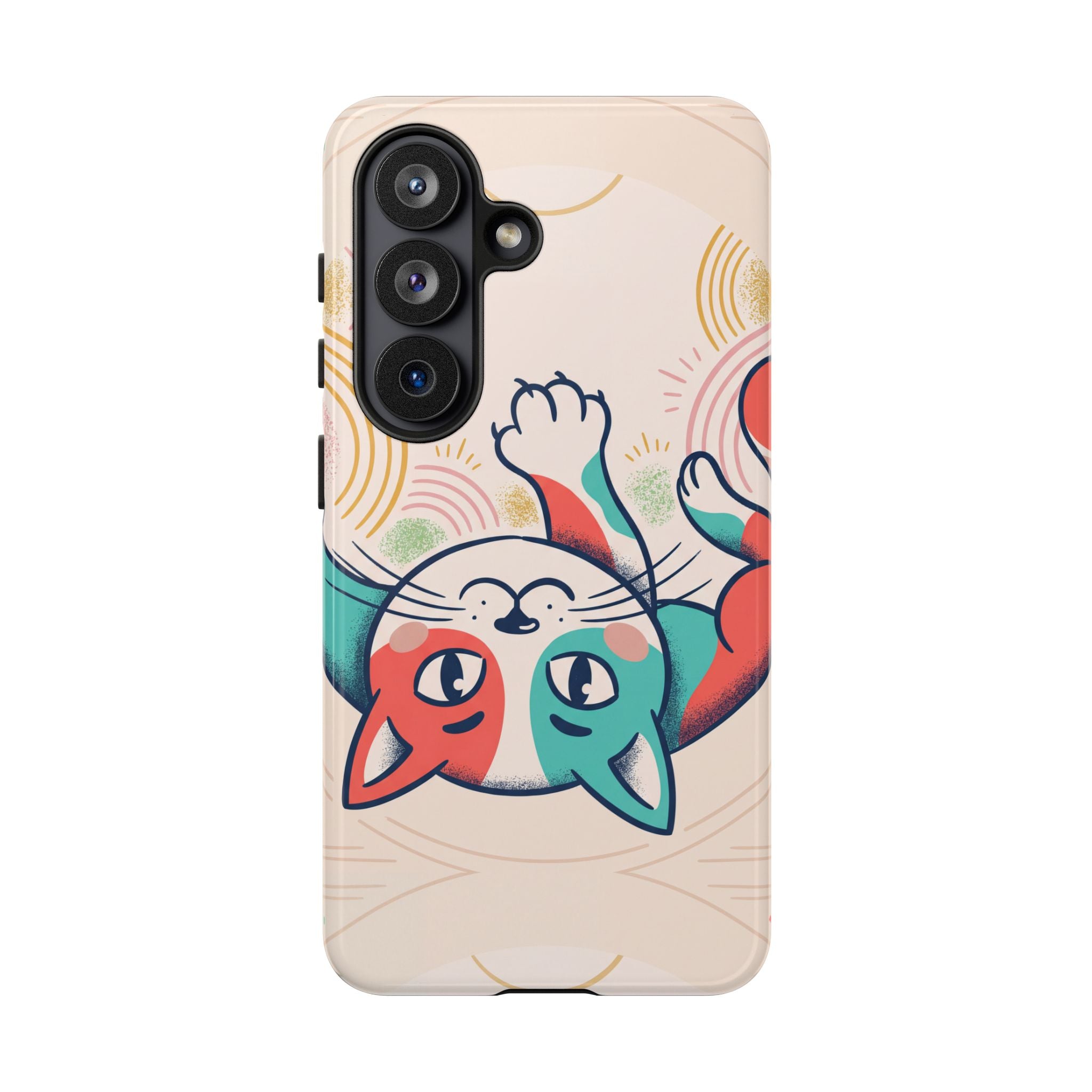 Phone Case — Cute Retro Calico Cat Protective Cover