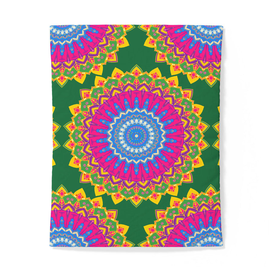 Copripiumino in cotone con mandala bohémien